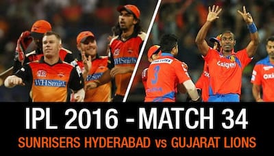 Indian Premier League 2016, Match 34: Sunrisers Hyderabad vs Gujarat Lions — As it happened...