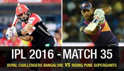 IPL 9, Match 35: Royal Challengers Bangalore vs Rising Pune Supergiants - As it happened...