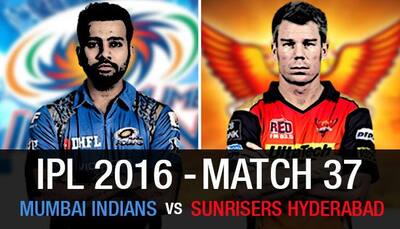 Indian Premier League 2016, Match 37: Mumbai Indians vs SunRisers Hyderabad - As it happened...​