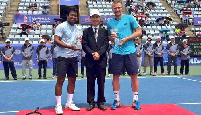 Leander Paes captures season&#039;s first title, wins Busan Challenger with Sam Groth