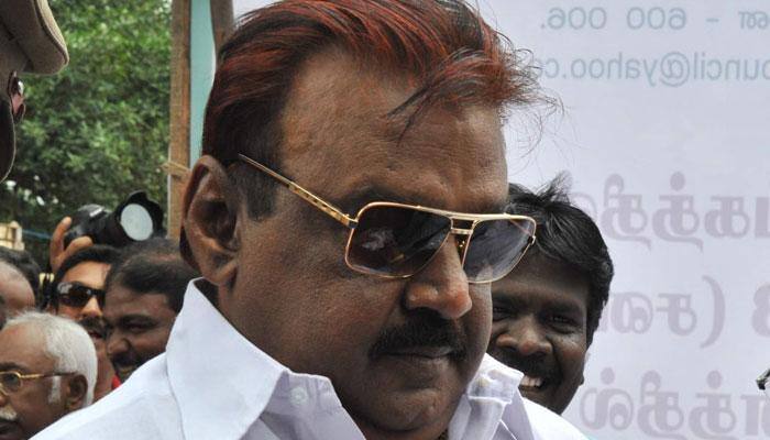 DMDK chief slams TV channels' poll surveys