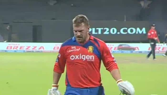 WATCH: Frustrated after being run-out vs KKR, Aaron Finch throws away his helmet