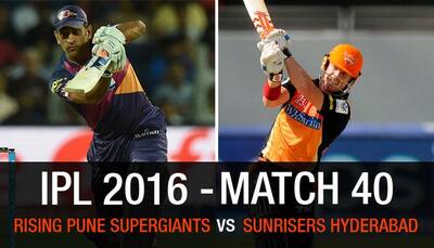 Indian Premier League 2016, Match 40: Rising Pune Supergiants vs Sunrisers Hyderabad — As it happened...
