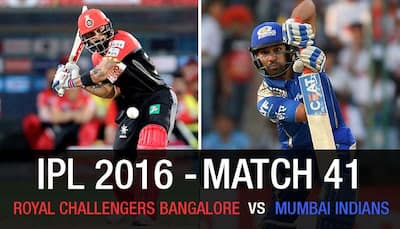 Indian Premier League 2016, Match 41: Royal Challengers Bangalore vs Mumbai Indians — As it happened...