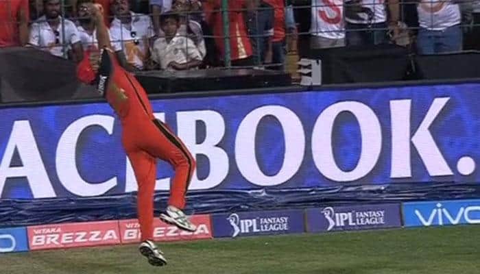WATCH: Stuart Binny&#039;s sensational catch at boundary during RCB vs MI IPL match