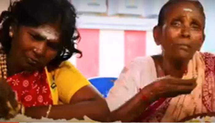 Gaffe! Same old lady appears in AIADMK, DMK ads; praises Jayalalithaa in one, slams in another