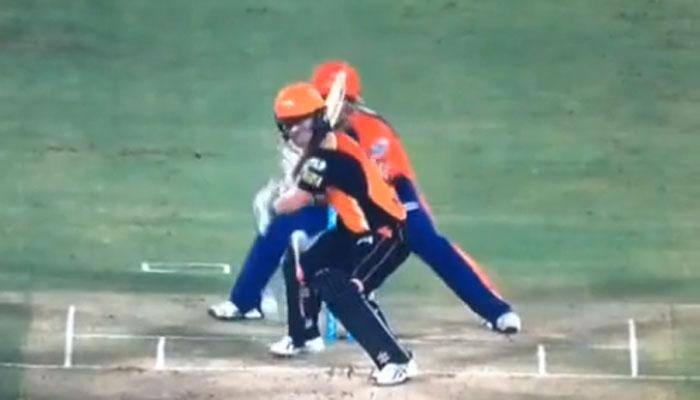 WATCH: Ridiculous talent - David Warner invents new shot during SRH vs DD match