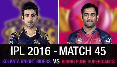 Indian Premier League 2016, Match 45: Kolkata Knight Riders vs Rising Pune Supergiants — As it happened...