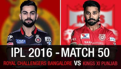 Indian Premier League 2016, Match 50: Royal Challengers Bangalore vs Kings XI Punjab — As it happened...