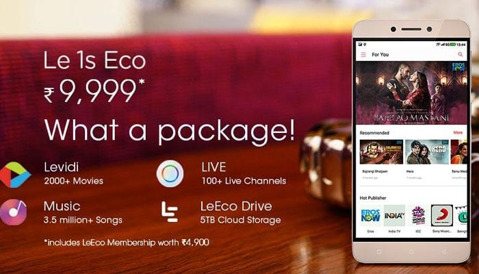 LeEco Le 1s Eco second flash sale in India today