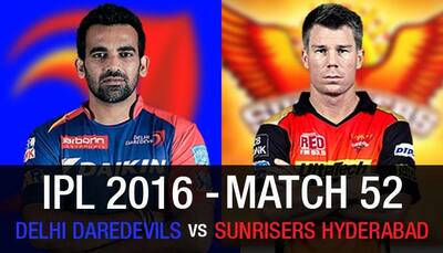 Indian Premier League 2016, Match 52: Delhi Daredevils vs Sunrisers Hyderabad — As it happened...