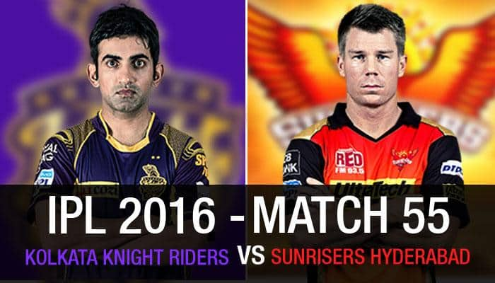 Indian Premier League 9, Match 55: Kolkata Knight Riders vs Sunrisers Hyderabad - As it happened...