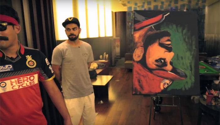 IPL 9 VIDEO: When RCB skipper Virat Kohli turned painter!