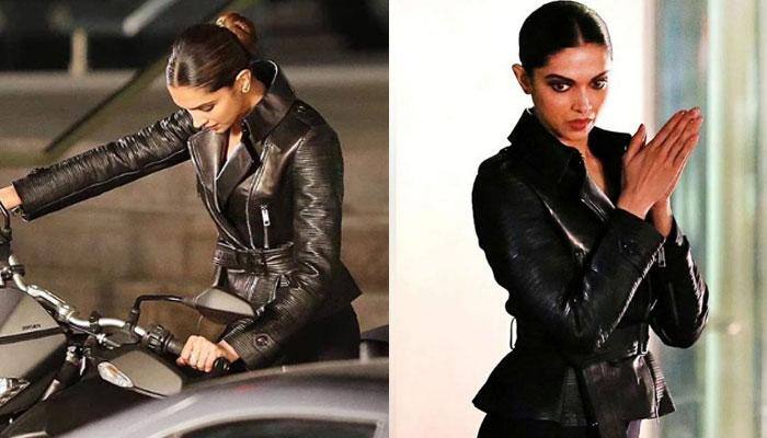 Unmissable! Deepika Padukone in an all-black outfit from &#039;xXx: The Return Of Xander Cage&#039; sets—Pics