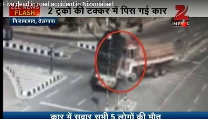 Faint-hearted? Don't watch this spine-chilling road accident video