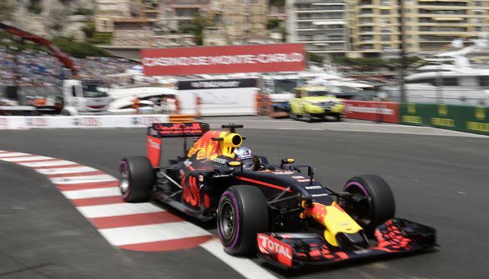 Monaco Grand Prix: Daniel Ricciardo on top as Red Bulls fly in second practice