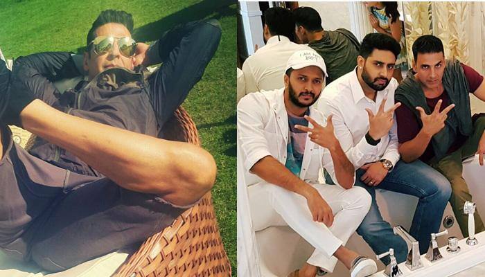 Leisure time! Akshay Kumar lazes around in sunshine before the grand release of &#039;Housefull 3&#039;! – See pic