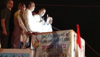 Rahul Gandhi holds 'Mashal Juloos' protest against AAP govt; attempts to corner PM Modi