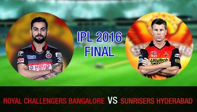 Indian Premier League 2016 Final: SunRisers Hyderabad vs Royal Challengers Bangalore — As it happened...
