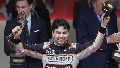 Perez grabs 3rd spot, gives Force India 4th ever podium finish