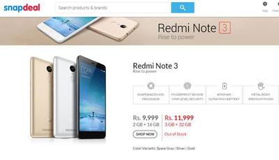 What a relief! Xiaomi Redmi Note 3 is now available on Flipkart and Snapdeal 24x7