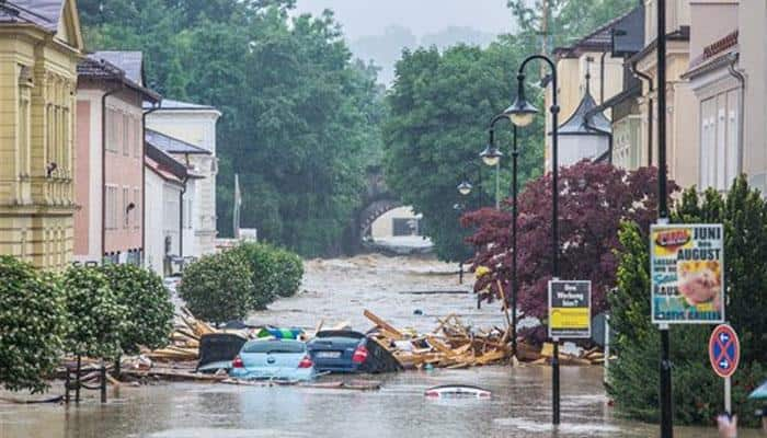 Four found dead in floods in France, Germany