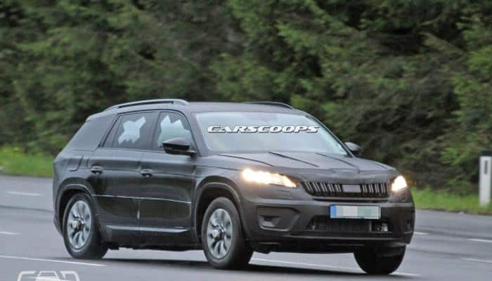 India-Bound Skoda Kodiaq spotted testing