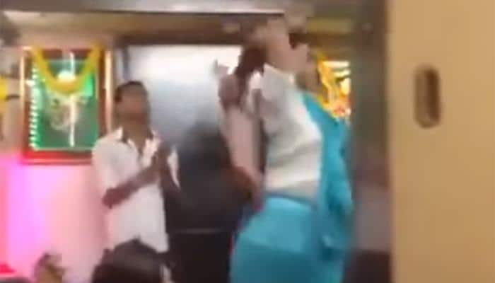 Horrendous! Saree-clad man violently swings a new born baby 360° in name of superstition – Watch