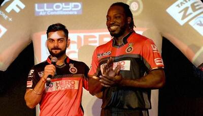 Before departing India, Chris Gayle handed over special gift to Kohli, Yuvraj, De Villiers