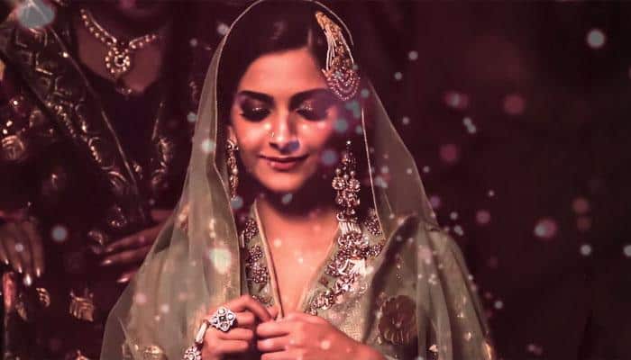 See pic: Sonam Kapoor dressed up as a bride for 'Harper's Bazaar Bride' cover pic!