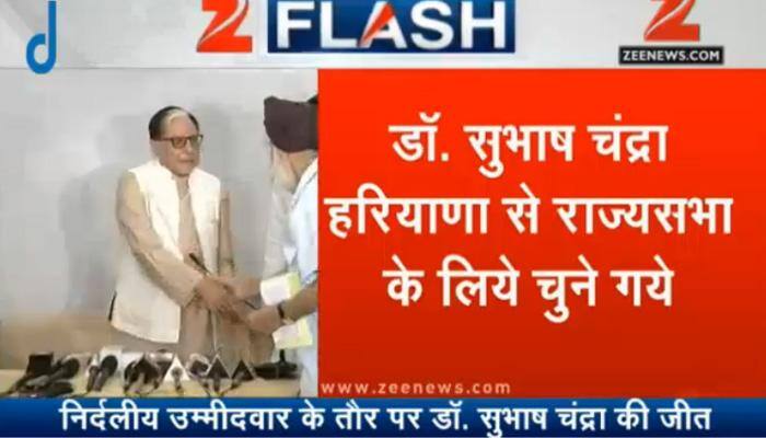 Essel Group Chairman and philanthropist Dr Subhash Chandra elected to Rajya Sabha from Haryana