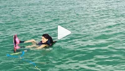 Jacqueline Fernandez floats, calls Sidharth Malhotra for help – Watch video