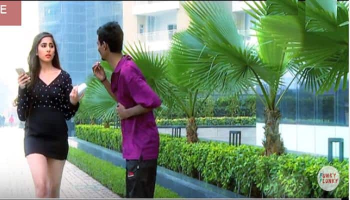 Viral video: When a beggar duped a rich girl outside a hotel