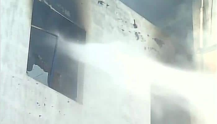 Huge fire breaks out at Noida packing factory - Watch video