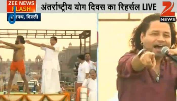 Baba Ramdev kick-starts &#039;International Yoga Day&#039; celebrations from iconic Rajpath - Watch