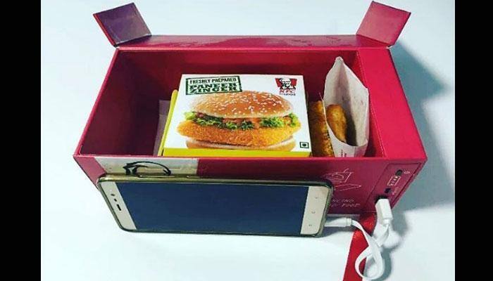 Now recharge your body and phone with KFC&#039;s &#039;Watt a Box&#039; meal!- Watch
