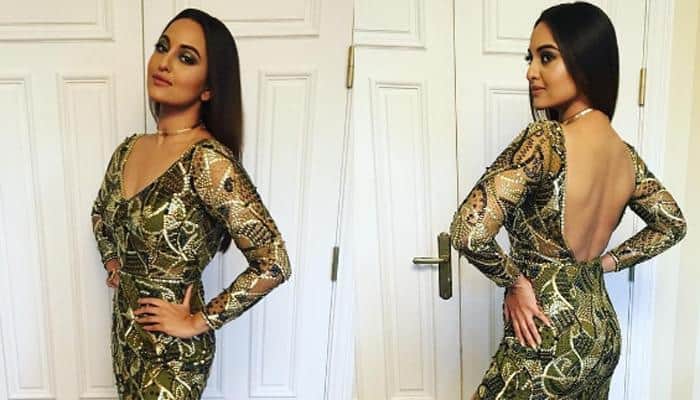 IIFA mania: &#039;Green and Gold&#039; Sonakshi Sinha will make you fall in love with her all over again!