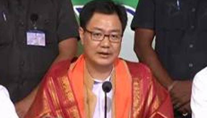 Kiren Rijiju celebrates anti-emergency day, says BJP against &quot;dictatorship&quot;