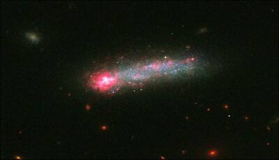 Galaxy celebrates star-birth; NASA's Hubble captures skyrocket-like display! - See pic