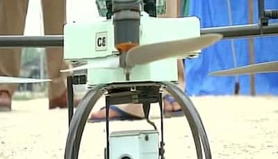 Watch: Security forces use hi-tech drone cameras to monitor base camp of Amaranth Yatra