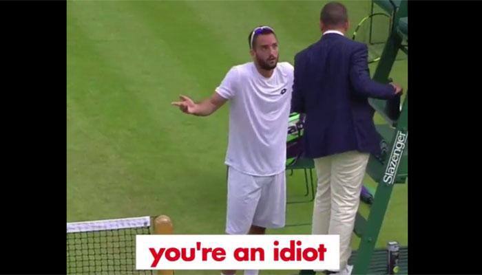 VIDEO: Epic Wimbledon rant! Viktor​ Troicki to umpire - &#039;You&#039;re an idiot, worst in world&#039;