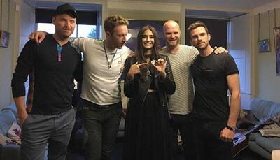 Sonam Kapoor freezes frame with Coldplay, thanks band for the EPIC night! - View pic