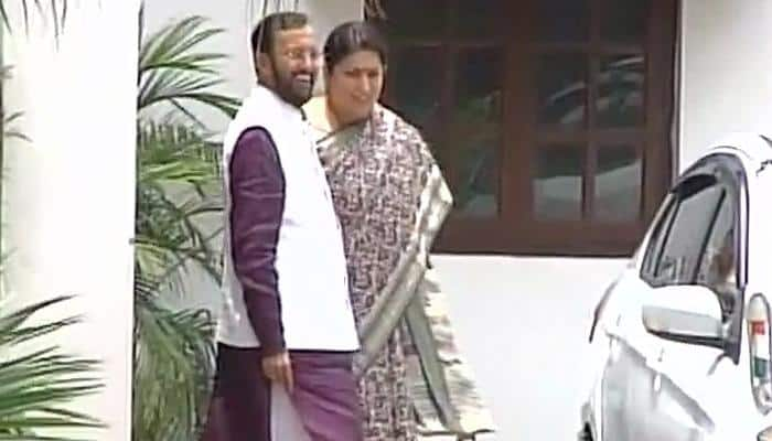 Prakash Javadekar meets Smriti Irani, assures to build upon her education initiatives