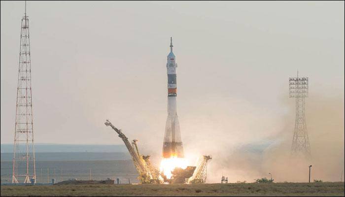 And they're off! Expedition 48 astronauts take off for the International Space Station – Watch video