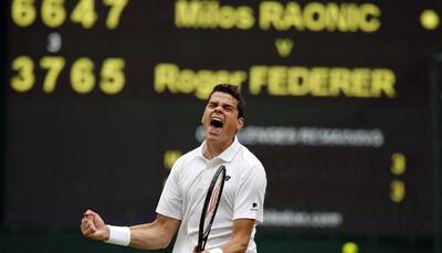Milos Raonic beats Roger Federer, sets up Wimbledon final date with Andy Murray