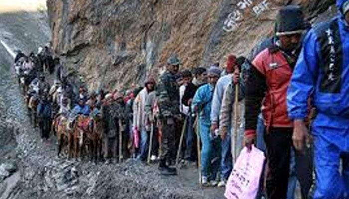  Amarnath Yatra resumes three days after it was suspended due to protests over Burhan Wani&#039;s killing