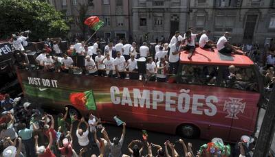 Hero's Welcome: Portugal unleashes national celebrations for Euro 2016 victors