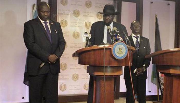 South Sudan's vice president leaves Juba, not seeking war