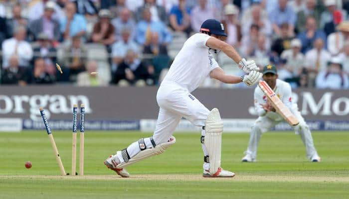 Butterfingers! Alastair Cook dropped twice before Mohammad Amir bowled him out – Video