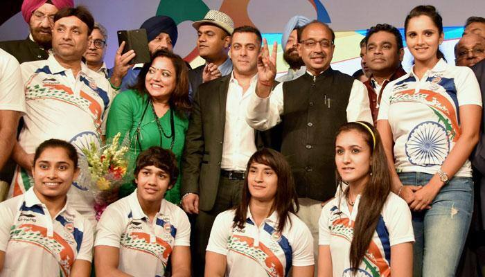 Rio Olympics: IOA's Olympic contingent receives warm send-off with Salman Khan in spot